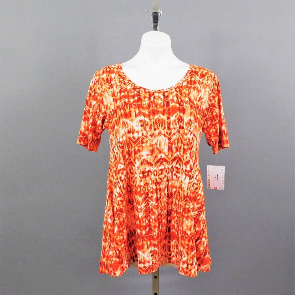 LulaRoe Women Shirt Red Orange S New